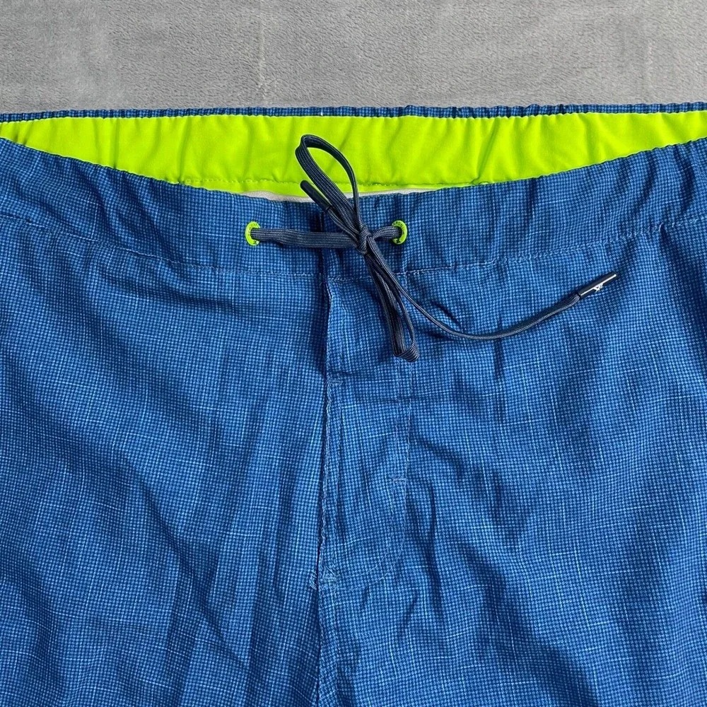 Zero‎ Exposure Men's Sz Lg 38x9 Royal Blue/Lime Swim Board Shorts Lined Pockets